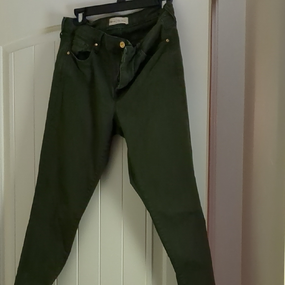 Madewell Olive Green High-Rise Jeans
